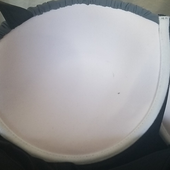 ⛱ Women's XL Black Grey Color Block Ruched 🌊 - Picture 4 of 5